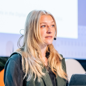 Juliane Müller at OCX 2026 in Brussels, Belgium