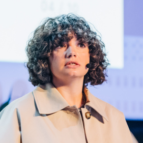Leïla Maidane at OCX 2026 in Brussels, Belgium